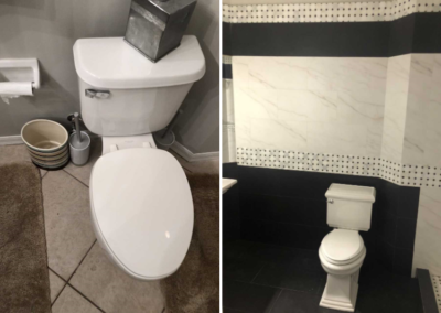 Bathroom Renovation Before and After Prestige Marble & Designs